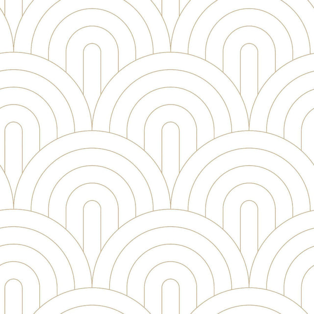 Brewster Home Fashions Lalique White Art Deco Motif Wallpaper