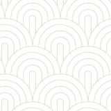 Brewster Home Fashions Lalique Art Deco Motif White Wallpaper