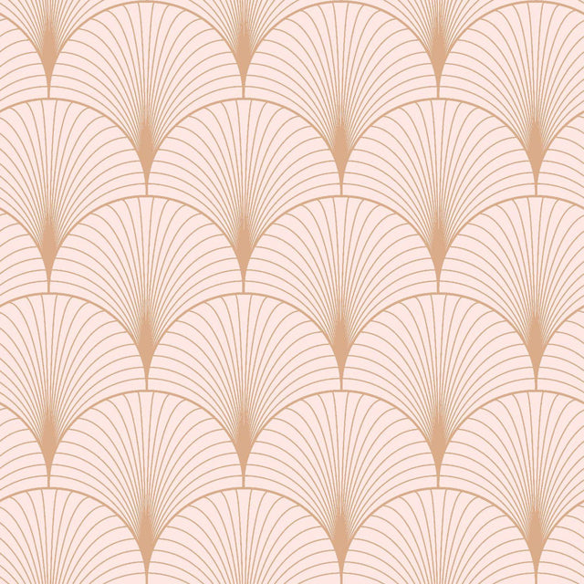 Brewster Home Fashions Lempicka Pink Art Deco Motif Wallpaper