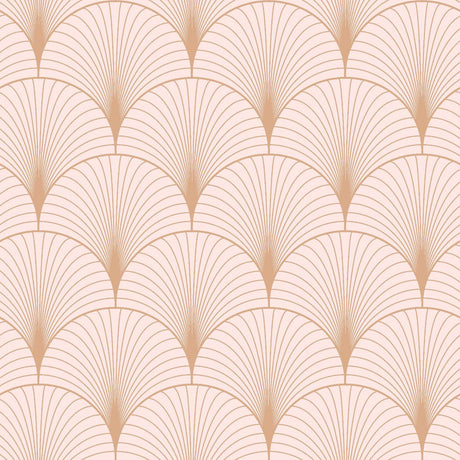 Brewster Home Fashions Lempicka Art Deco Motif Pink Wallpaper