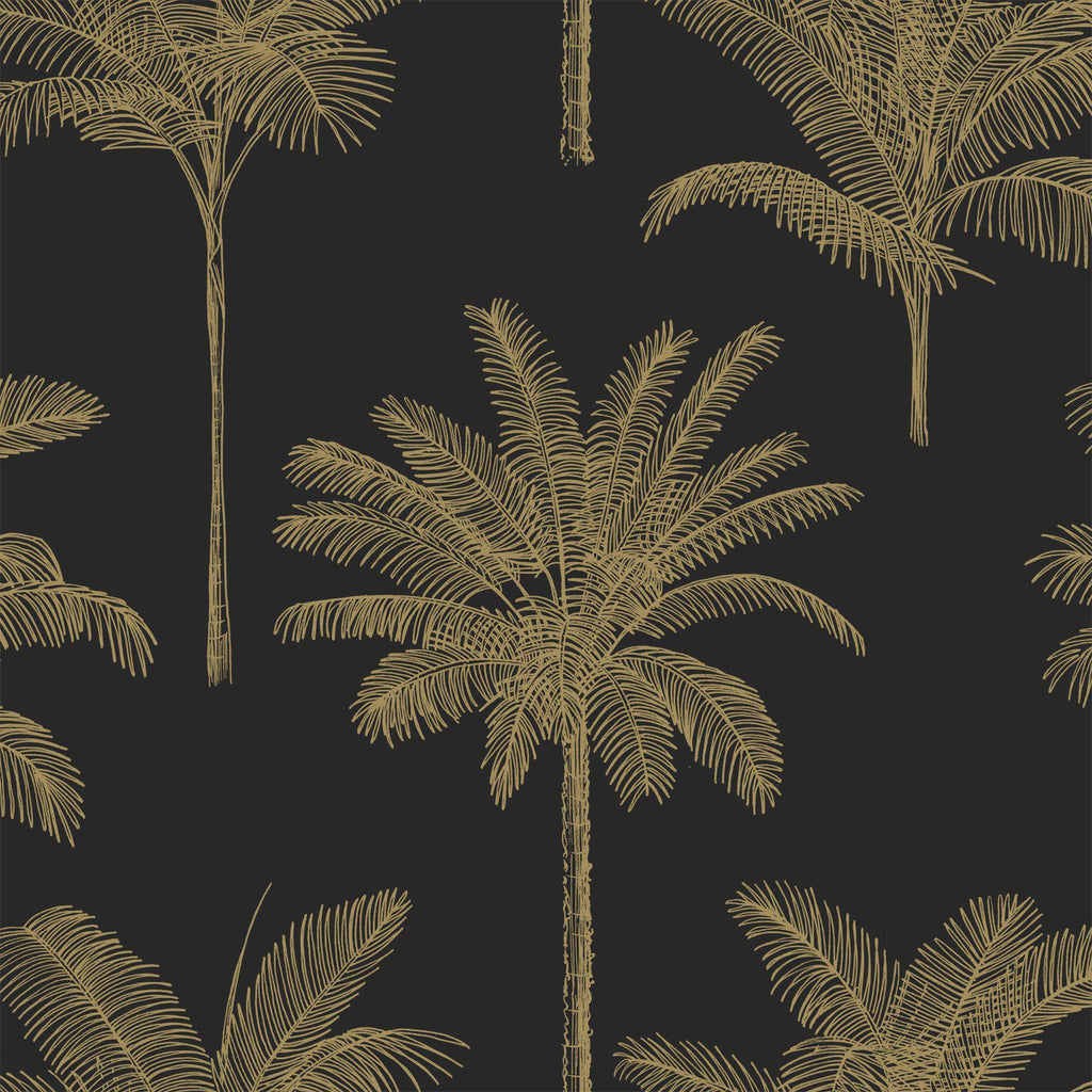 Brewster Home Fashions Taj Black Palm Trees Wallpaper