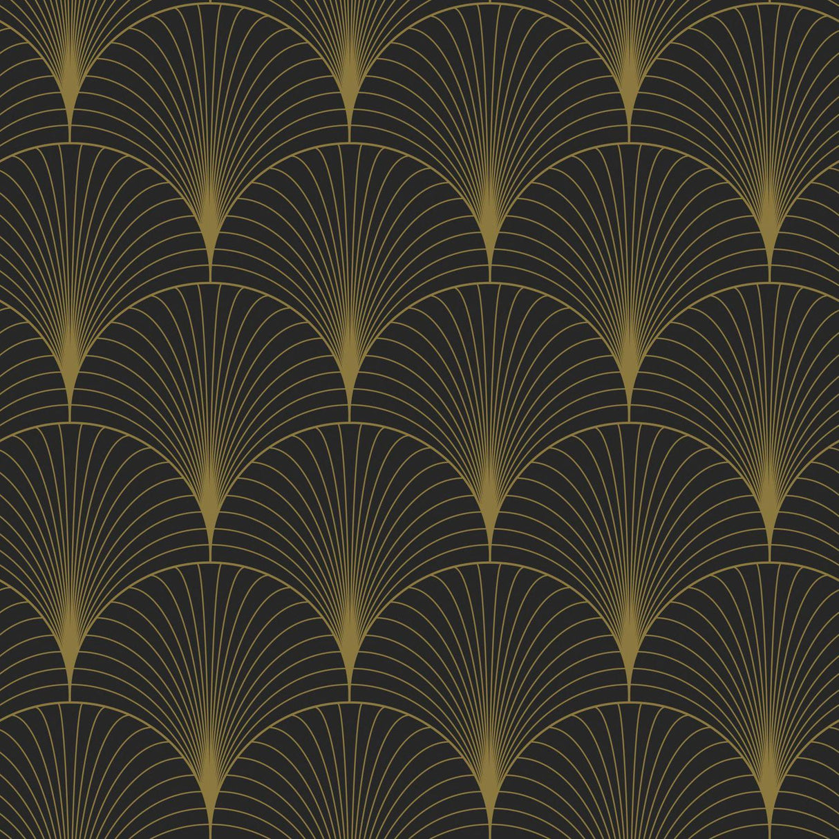 Brewster Home Fashions Lempicka Black Art Deco Motif Wallpaper