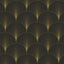Brewster Home Fashions Lempicka Black Art Deco Motif Wallpaper