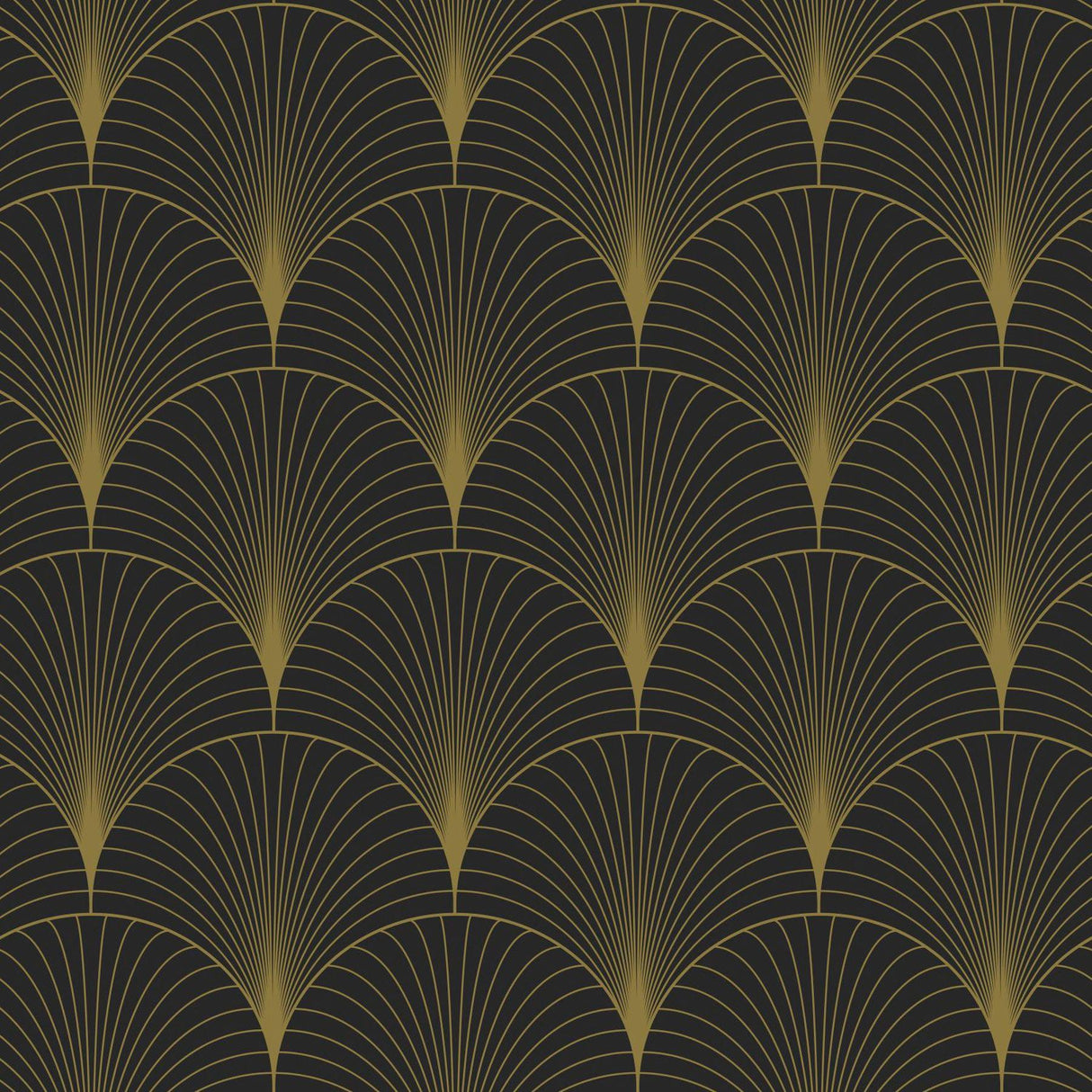 Brewster Home Fashions Lempicka Art Deco Motif Black Wallpaper