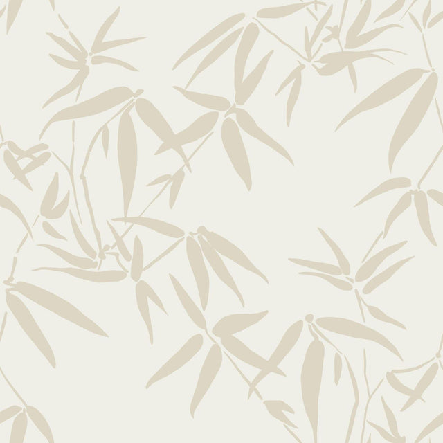 Brewster Home Fashions Guadua Beige Bamboo Leaves Wallpaper