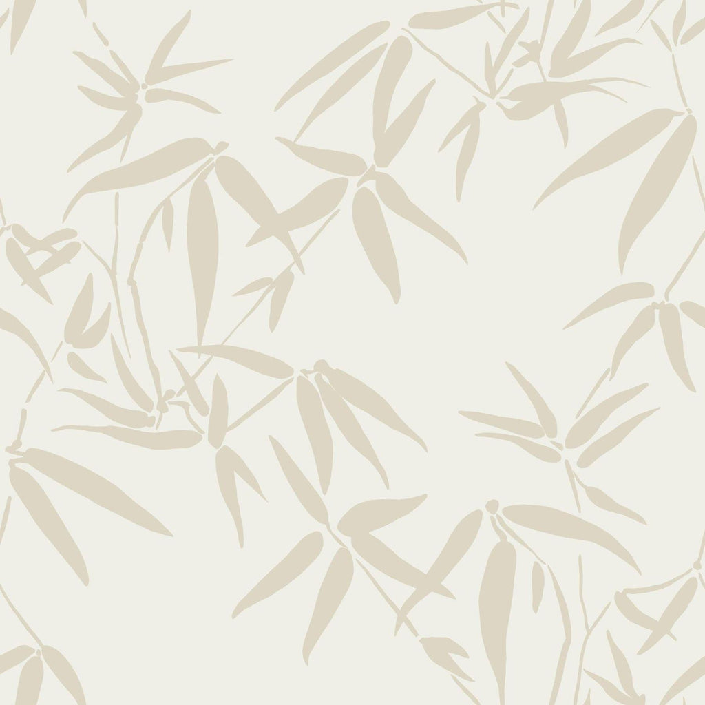 Brewster Home Fashions Guadua Beige Bamboo Leaves Wallpaper