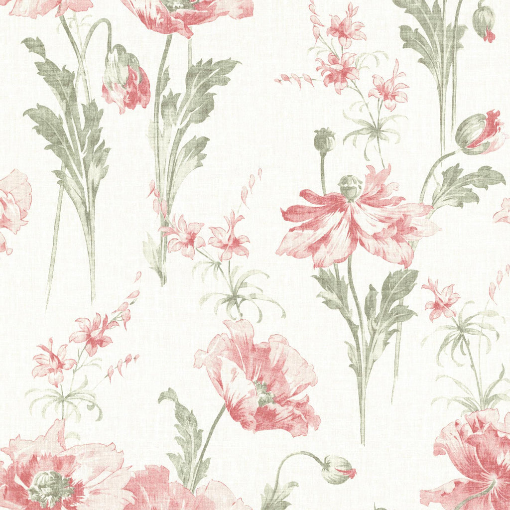 Brewster Home Fashions Joliet Rose Floral Wallpaper