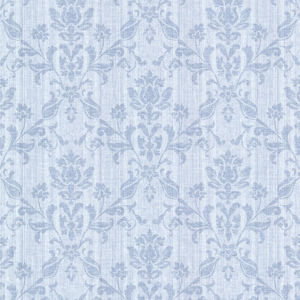 Brewster Home Fashions Jovina Tonal Damask Blue Wallpaper