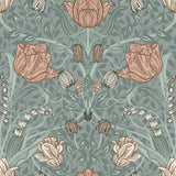 A-Street Prints Fillippa Tulip Sage Wallpaper