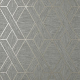 Brewster Home Fashions Malcolm Grey Geo Wallpaper