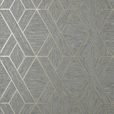 Brewster Home Fashions Malcolm Geo Grey Wallpaper