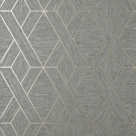 Brewster Home Fashions Malcolm Geo Grey Wallpaper