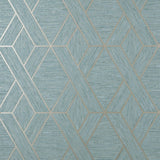Brewster Home Fashions Malcolm Teal Geo Wallpaper