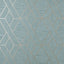Brewster Home Fashions Malcolm Teal Geo Wallpaper