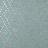Brewster Home Fashions Malcolm Geo Teal Wallpaper