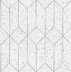 Brewster Home Fashions Hayden White Concrete Trellis Wallpaper