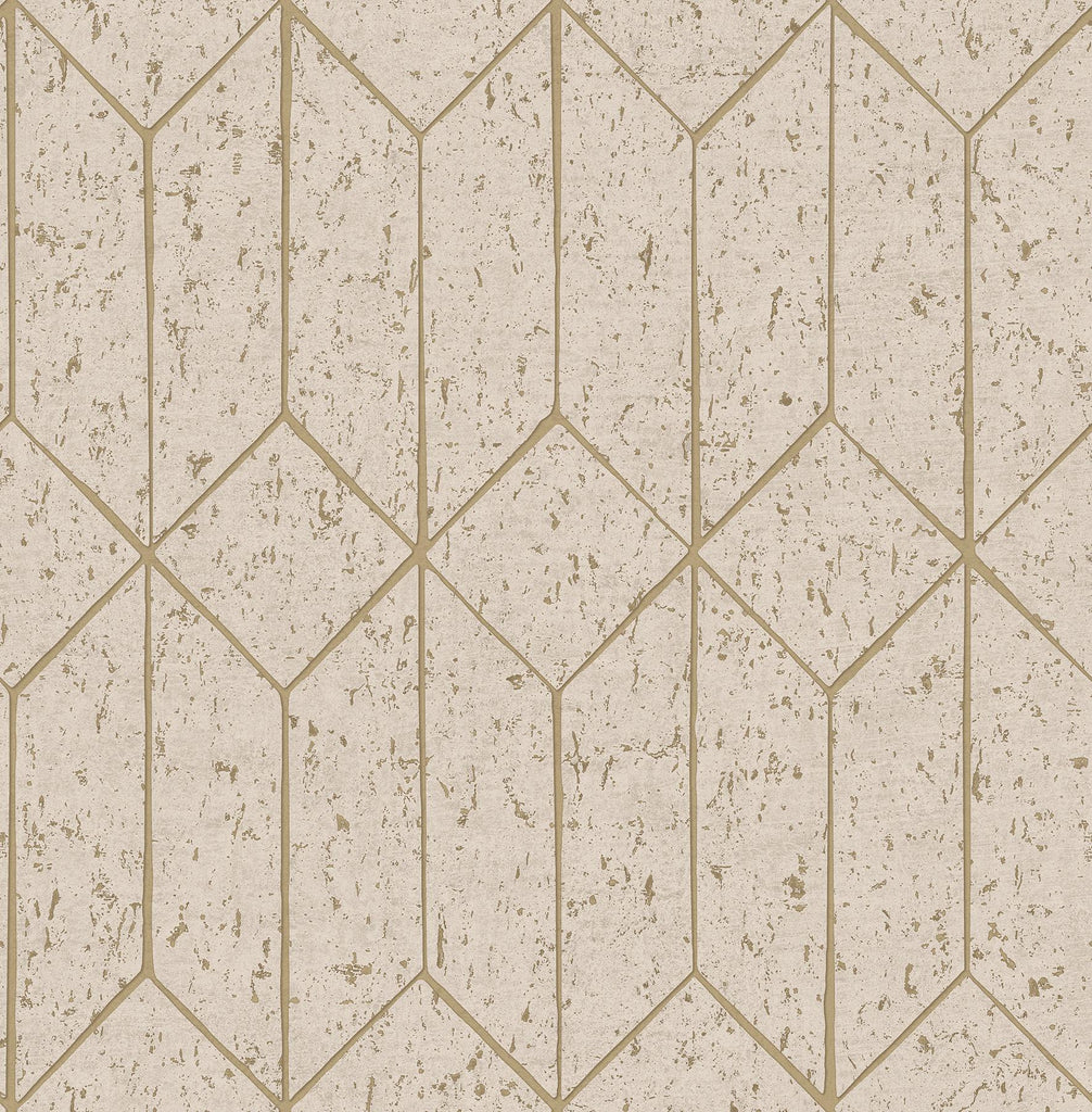 Brewster Home Fashions Hayden Concrete Trellis Bone Wallpaper