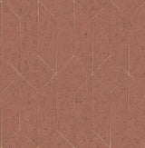 Brewster Home Fashions Hayden Raspberry Concrete Trellis Wallpaper