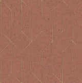 Brewster Home Fashions Hayden Concrete Trellis Rasberry  Wallpaper