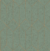 Brewster Home Fashions Hayden Mint Concrete Trellis Wallpaper
