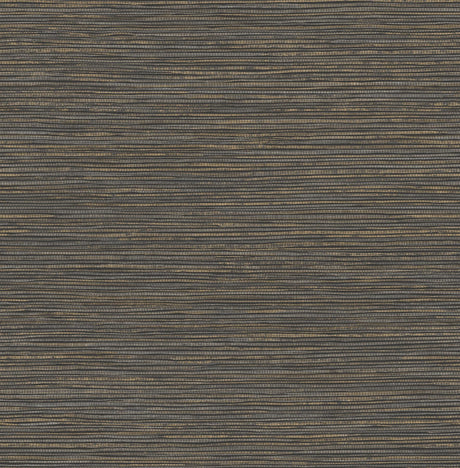 Brewster Home Fashions Alton Faux Grasscloth Black Wallpaper