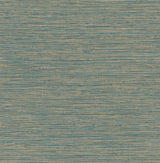 Brewster Home Fashions Alton Teal Faux Grasscloth Wallpaper