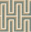 Brewster Home Fashions Henley Teal Geometric Grasscloth Wallpaper