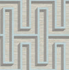 Brewster Home Fashions Henley Light Blue Geometric Grasscloth Wallpaper