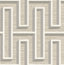 Brewster Home Fashions Henley Taupe Geometric Grasscloth Wallpaper