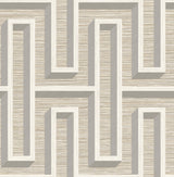 Brewster Home Fashions Henley Geometric Grasscloth Wheat Wallpaper