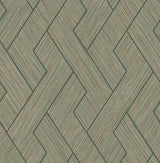 Brewster Home Fashions Ember Geometric Basketweave Copper Wallpaper