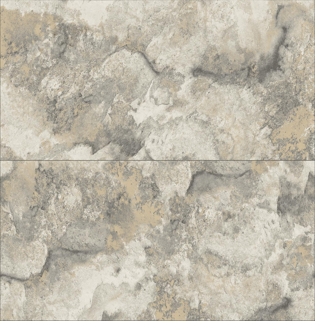 Brewster Home Fashions Aria Marbled Tile Light Grey Wallpaper