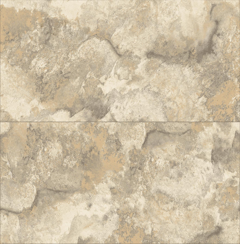 Brewster Home Fashions Aria Marbled Tile Neutral Wallpaper