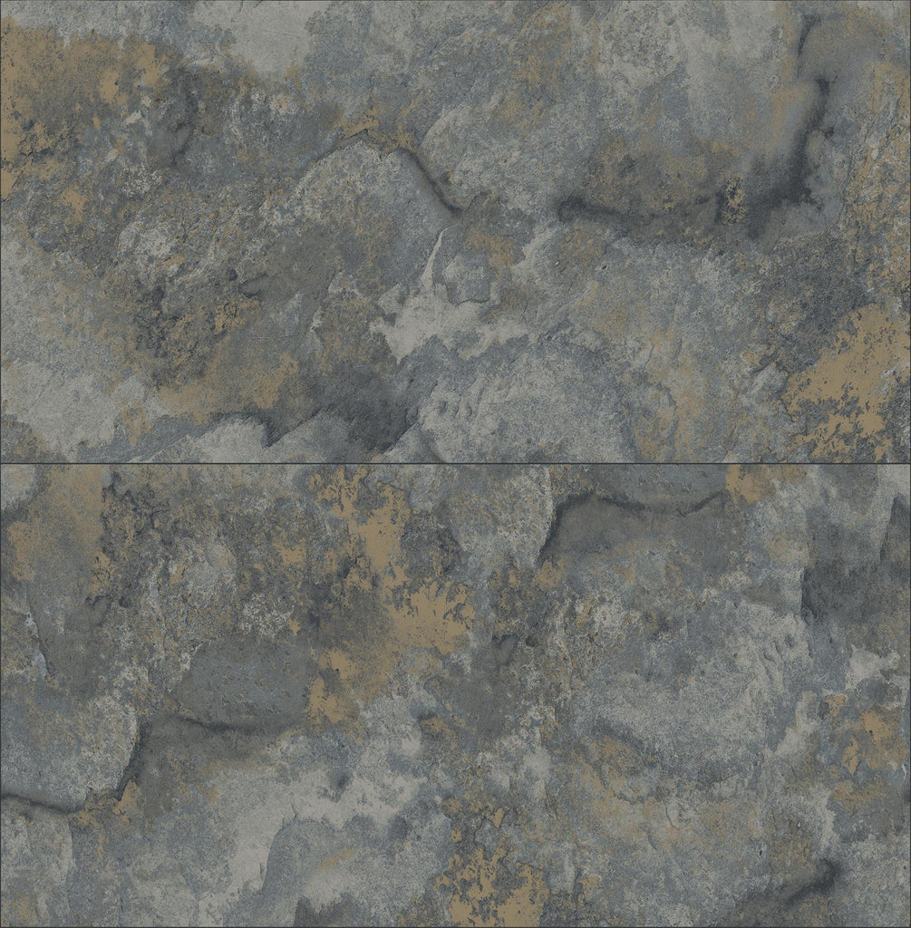 Brewster Home Fashions Aria Slate Marbled Tile Wallpaper