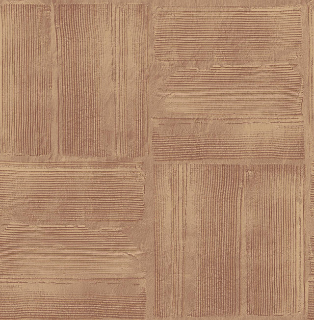 Brewster Home Fashions Jasper Rust Block Texture Wallpaper