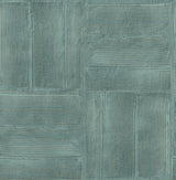 Brewster Home Fashions Jasper Block Texture Teal Wallpaper