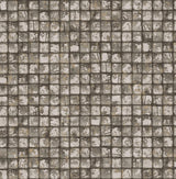Brewster Home Fashions Kingsley Tiled Grey Wallpaper