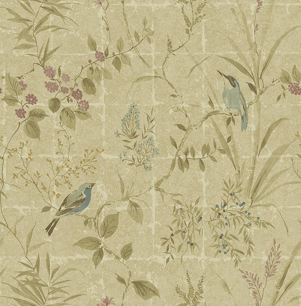 Brewster Home Fashions Imperial Garden Chinoiserie Neutral Wallpaper