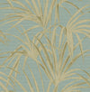 Brewster Home Fashions Song Turquoise Fountain Palm Wallpaper