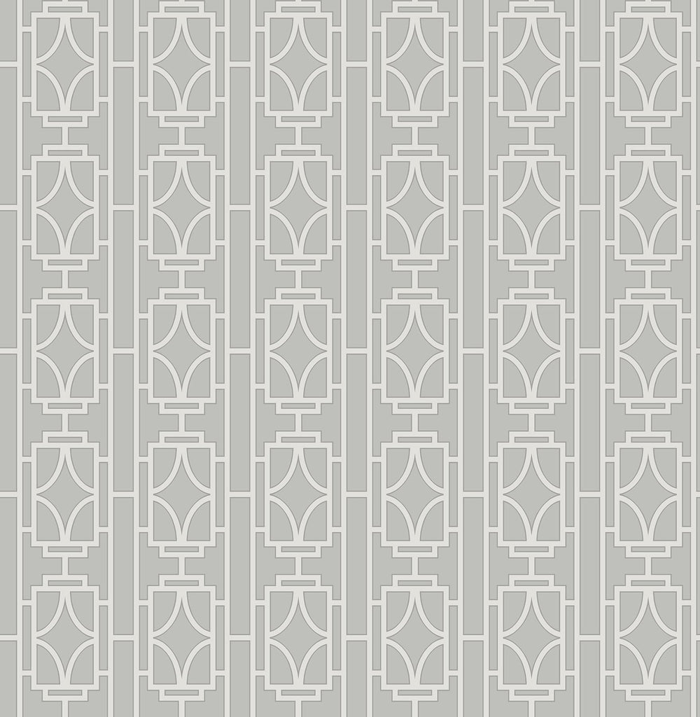 Brewster Home Fashions Empire White Lattice Wallpaper