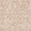 Brewster Home Fashions Lotus Coral Damask Wallpaper