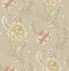 Brewster Home Fashions Summer Palace Taupe Floral Trail Wallpaper