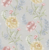 Brewster Home Fashions Summer Palace Grey Floral Trail Wallpaper