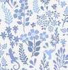 Brewster Home Fashions Karina Blue Meadow Wallpaper