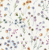 Brewster Home Fashions Heidi Peach Watercolor Florals Wallpaper