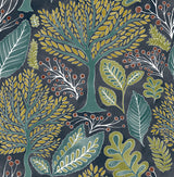 Brewster Home Fashions Kiah Blue Forest Wallpaper