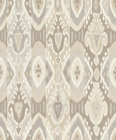 Brewster Home Fashions Villon Ikat Light Grey Wallpaper