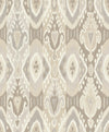 Brewster Home Fashions Villon Light Grey Ikat Wallpaper