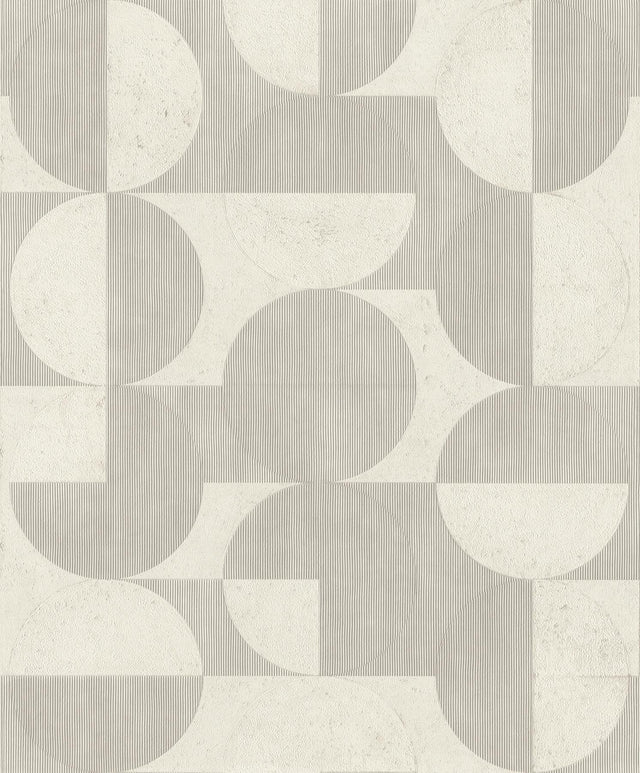 Brewster Home Fashions Barcelo Light Grey Circles Wallpaper
