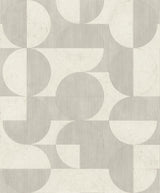 Brewster Home Fashions Barcelo Circles Light Grey Wallpaper